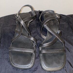 Camper Black Strappy Sandals